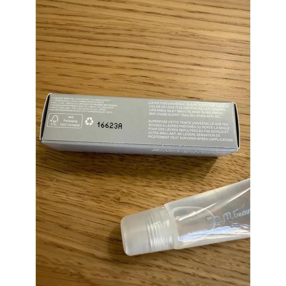 NIB REM Beauty Utmost Importance Clear Plumping Lip Gloss